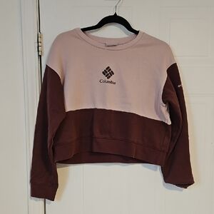 Womens Columbia Sweatshirt Medium purple pull over cotton
